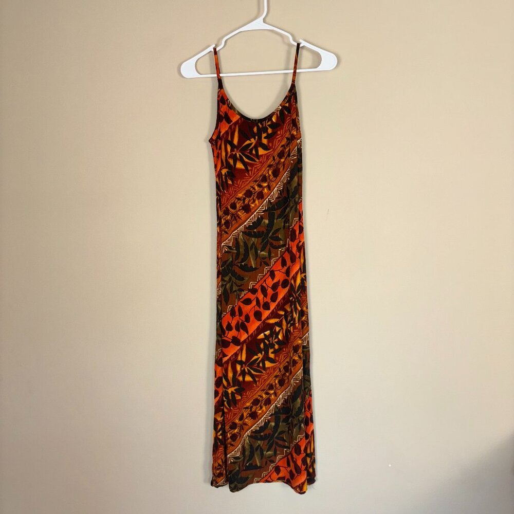R&J Co Petite Multicolor Bohemian Maxi Dress - Size Small